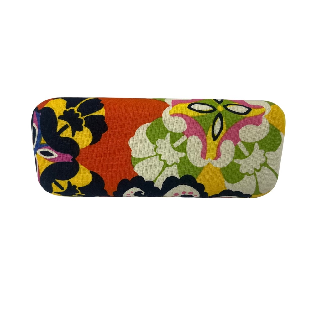 Vera Bradley Rio Floral Hard Clam Shell Eyeglass Sunglass Case Retired - Picture 2 of 4
